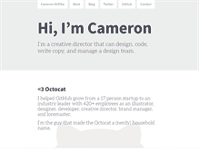 Tablet Screenshot of cameronmcefee.com